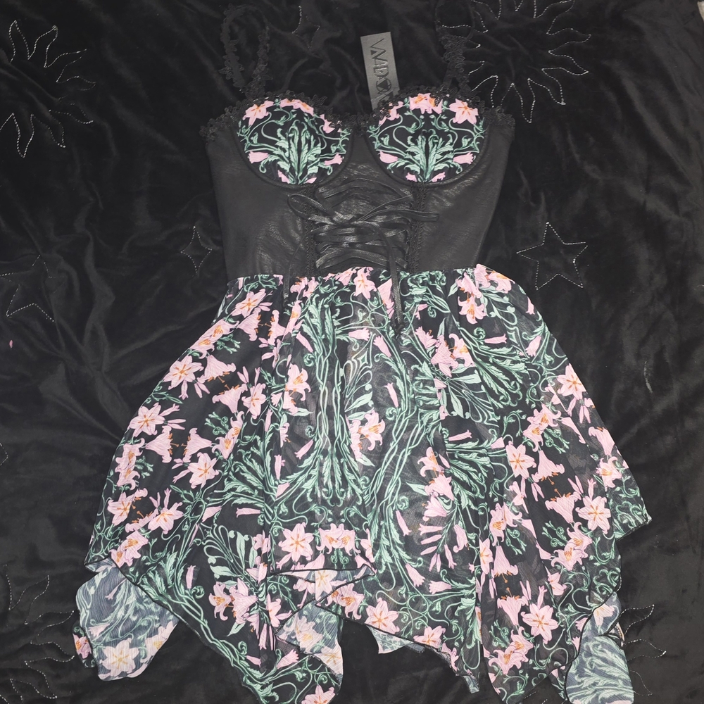 Widow Floral Oath Mini Dress